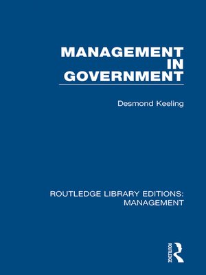 cover image of Management in Government